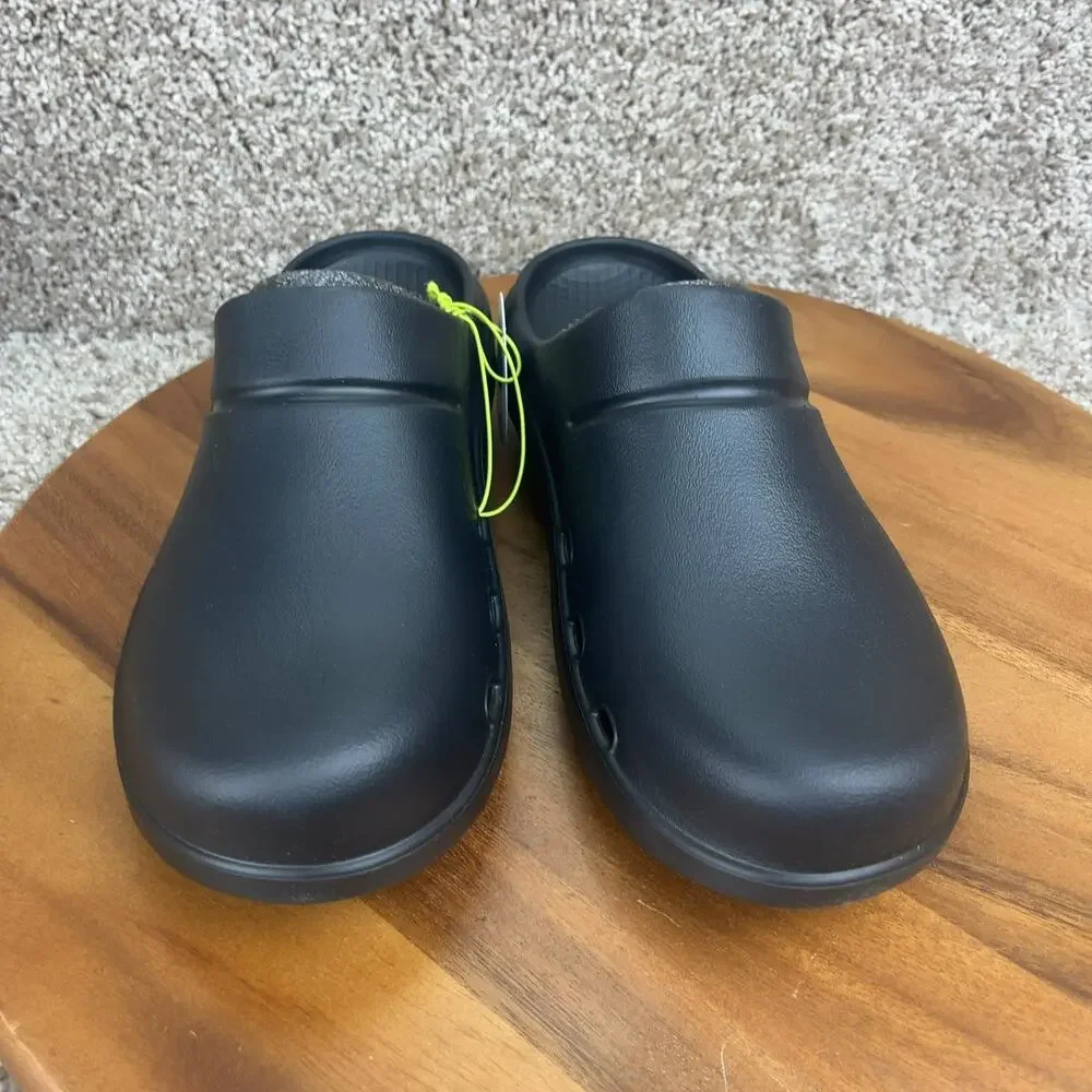 OOFOS OOClog Rubber Clog Mule Slip On Men's Size 9 Comfort Recovery Shoe Black